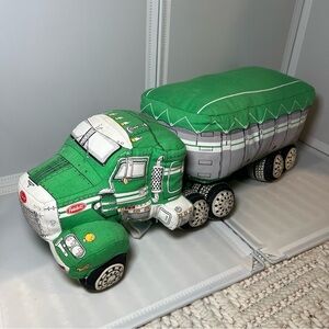RARE Vintage Dream Wheels Plush Green Peterbilt Semi Truck 1985